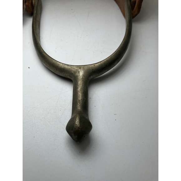 Antique Army Calvary WWI Spurs by August Buermann Marked with Straps - Picture 6 of 9